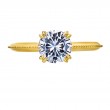 18 Karat Yellow Gold Engagement Ring