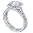 Micro-Pave Set Platinum Engagement Ring