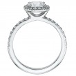 Pave-Set Platinum Engagement Ring