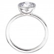 Platinum Bezel Set Solitaire Engagement Ring