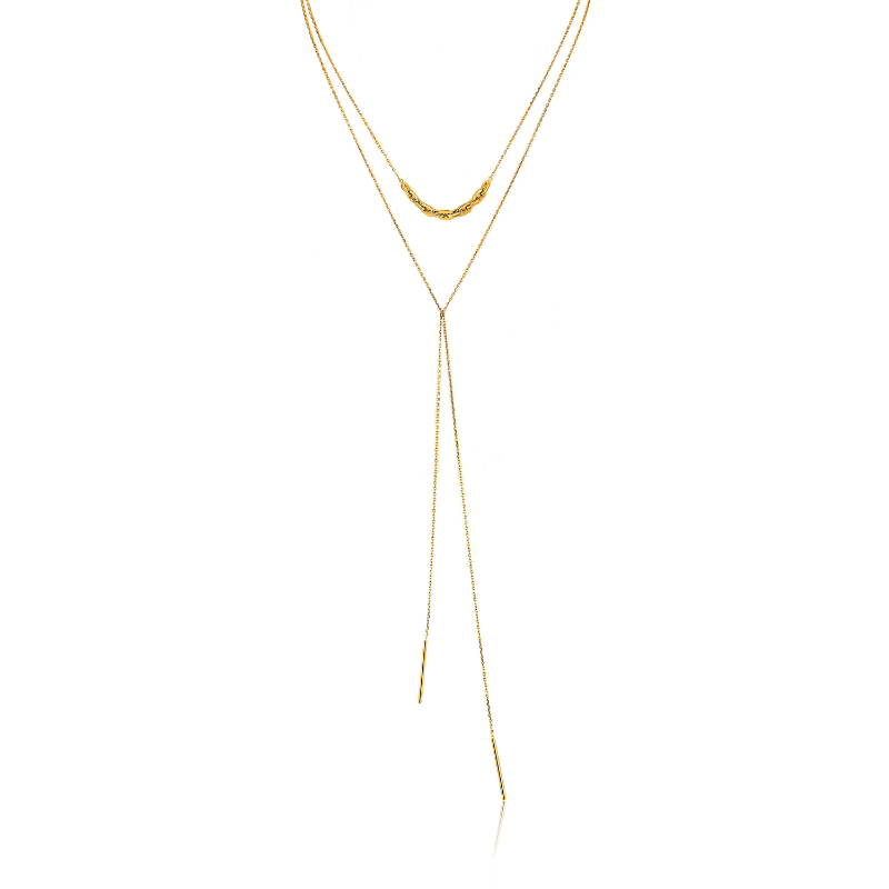 Links Lariat Necklace