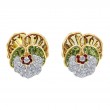 Citrine Pansy Earrings