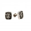 Sterling Silver Oxidized Lion Rampant Cufflinks