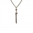 Sterling Silver Oxidized Small Viking Sword Pendant