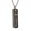 Sterling Silver Oxidized Large Framed Viking Sword Pendant