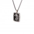 Sterling Silver Oxidized Black CZ Small RavenPendant