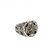 Sterling Silver Celtic Cross Oval Ring