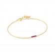 BERRY ENAMEL BAR GOLD BRACELET