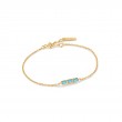 GOLD TURQUOISE BAR BRACELET