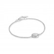 SILVER ROPE DISC BRACELET