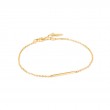 14KT GOLD SOLID BAR BRACELET