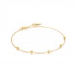 14KT GOLD BEADED BRACELET