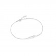 14KT WHITE GOLD STARGAZER Natural DIAMOND CONSTELLATION BRACELET