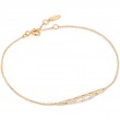 14KT GOLD STARGAZER NATURAL DIAMOND BAR BRACELET