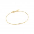 14KT Gold Magma Natural Diamond Bar Bracelet
