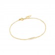 14KT Gold Magma Natural Diamond Bar Bracelet