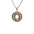 Sterling Silver Bronze Claddagh Pendant