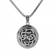 Sterling Silver Oxidized Bronze Path of Life Reversible Pendant