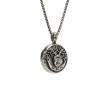 Sterling Silver Oxidized Bronze Cernonnos Reversible Coin Pendant