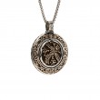 Sterling Silver Oxidized Bronze Reversible Spinner Pendant