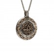 Sterling Silver Oxidized Bronze Reversible Spinner Pendant