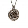 Sterling Silver Oxidized Bronze Reversible Spinner Pendant