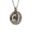 Sterling Silver Oxidized Bronze Reversible Spinner Pendant