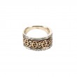Sterling Silver Oxidized Bronze Barked Scavaig Ring