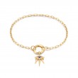 Gold Evil Eye Charm Bracelet