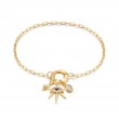 Gold Good Vibes Charm Bracelet
