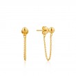 Modern Chain Stud Earrings