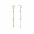 Modern Beaded Drop Earrings