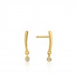 Shimmer Bar Stud Earrings