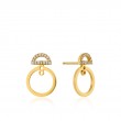 Shimmer Pavé Hoop Ear Jackets