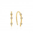 Shimer Stud Hook Earrings