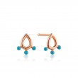 Dotted Raindrop Stud Earrings