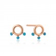 Dotted Circle Stud Earrings