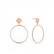 Ripple Front Hoop Earrings