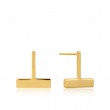 Drop T Bar Stud Earrings