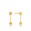 Two Shape Drop Earrings