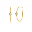 OPAL COLOUR RAINDROP HOOP EARRINGS