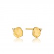 CRUSH DISC STUD EARRINGS