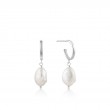 PEARL MINI HOOP EARRINGS