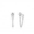 CURB CHAIN STUD EARRINGS