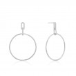 CABLE LINK HOOP EARRINGS