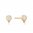 MOTHER OF PEARL STUD EARRINGS