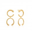 LUXE DOUBLE CURVE EARRINGS