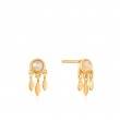 MIDNIGHT FRINGE STUD EARRINGS