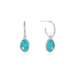 Tidal Turquoise Mini Hoop Earrings