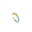 POWDER BLUE ENAMEL GOLD EAR CUFF